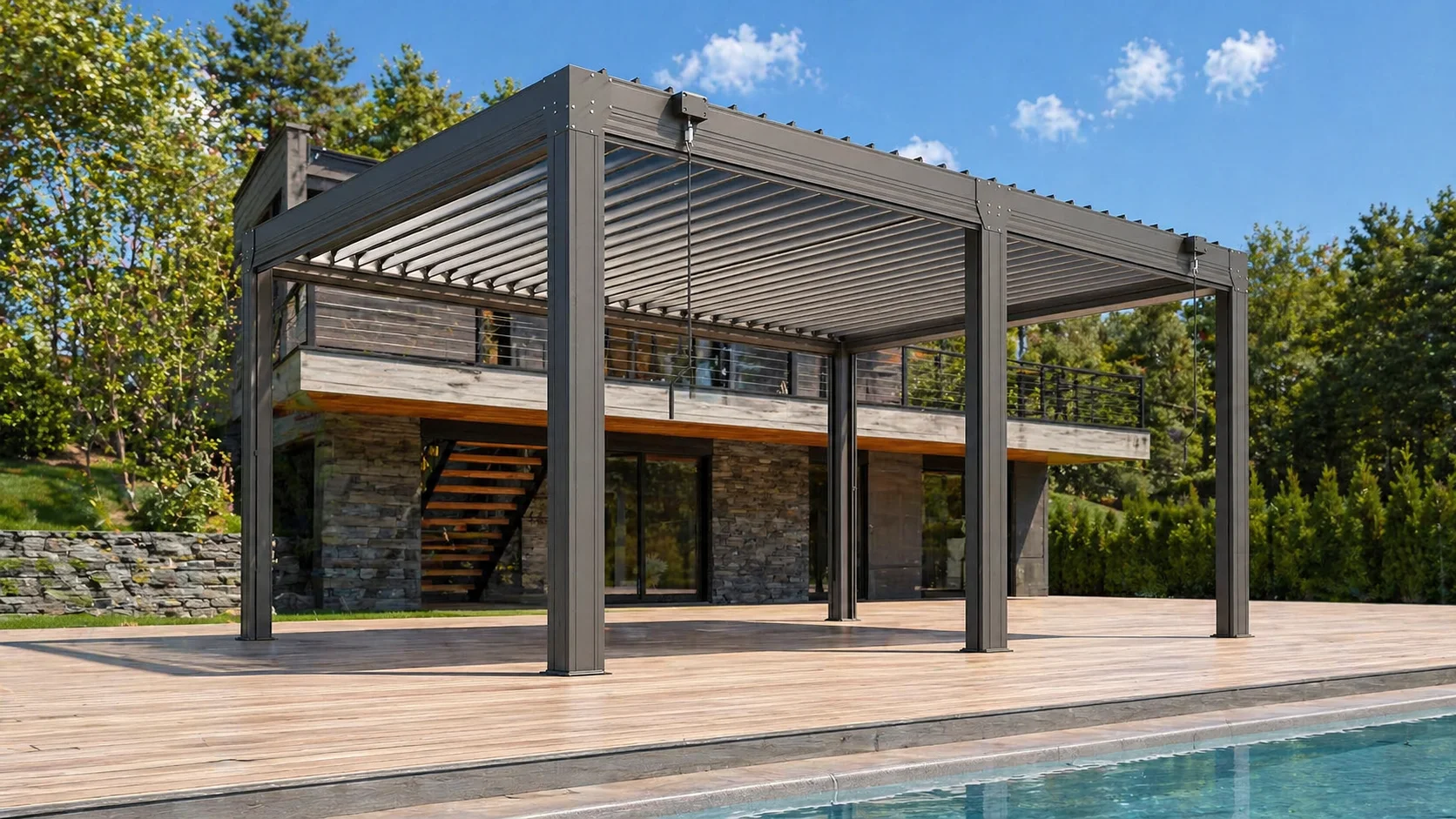 Tilt-System Bioclimatic Pergola